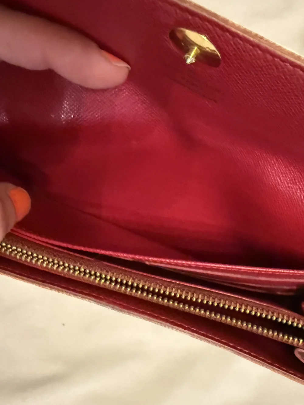 Louis Vuitton Murakami Sara Wallet W/ Fushia Interior